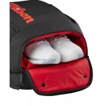 [ WILSON ] BALO PICKLEBALL VÀ TENNIS WILSON CLASH V3 TENNIS BACKPACK BLACK/INFRARED WR8037901 - Ảnh 4