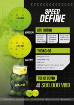 [ FACOLOS ] BÓNG FACOLOS 48 SPEED DEFINE TÚI 12 QUẢ